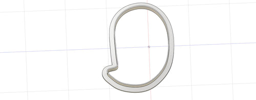 3D Model to Print Your Own Cartoon Ghost Outline Cookie Cutter DIGITAL FILE ONLY