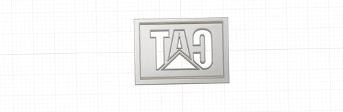 3D Model to Print Your Own CAT Logo Cookie Cutter DIGITAL FILE ONLY