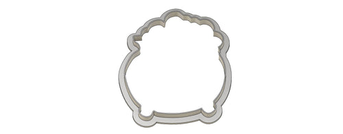 3D Model to Print Your Own Cauldron Outline Cookie Cutter DIGITAL FILE ONLY