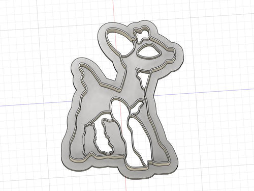 3D Model to Print Your Own Rudolph Claymation Clarice Cookie Cutter DIGITAL FILE ONLY