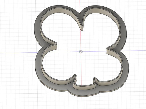 3D Model to Print Your Own Clover Outline Cookie Cutter DIGITAL FILE ONLY