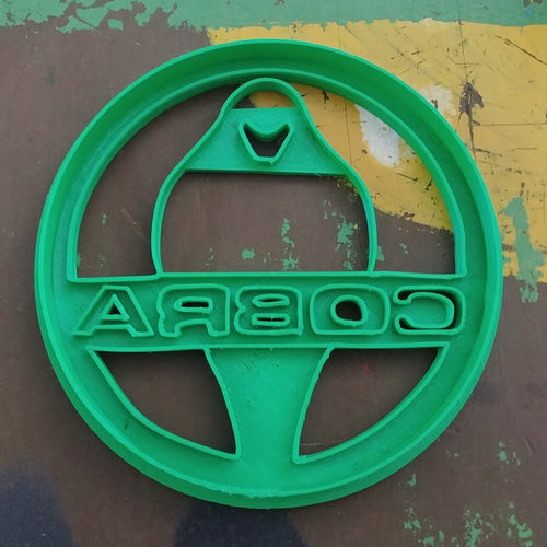 3D Printed Cookie Cutter Inspired by Shelby Cobra Emblem