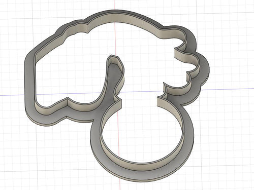 3D Printed Cookie Cutter Inspired by the Grinch Who Stole Christmas, Grinch Hand Outline