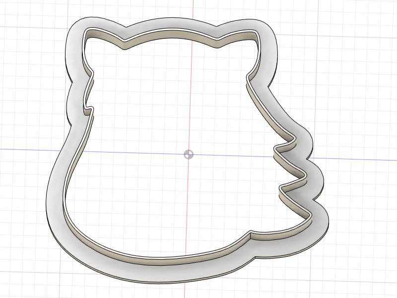 3D Printed Horse Head Outline Cookie Cutter